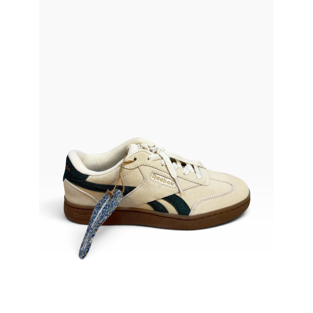 Reebok Club C Revenge Women's Cream Green Suede Gum Sole Low Top Sneakers sz 7.5